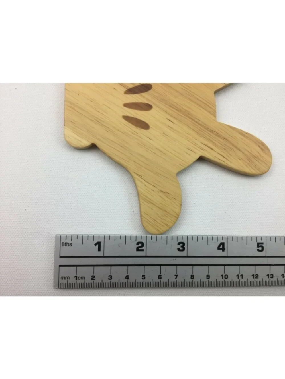 Disneyland Tokyo Souvenir Wooden Drink Coaster Mickey Mouse Ears Gloves Brown